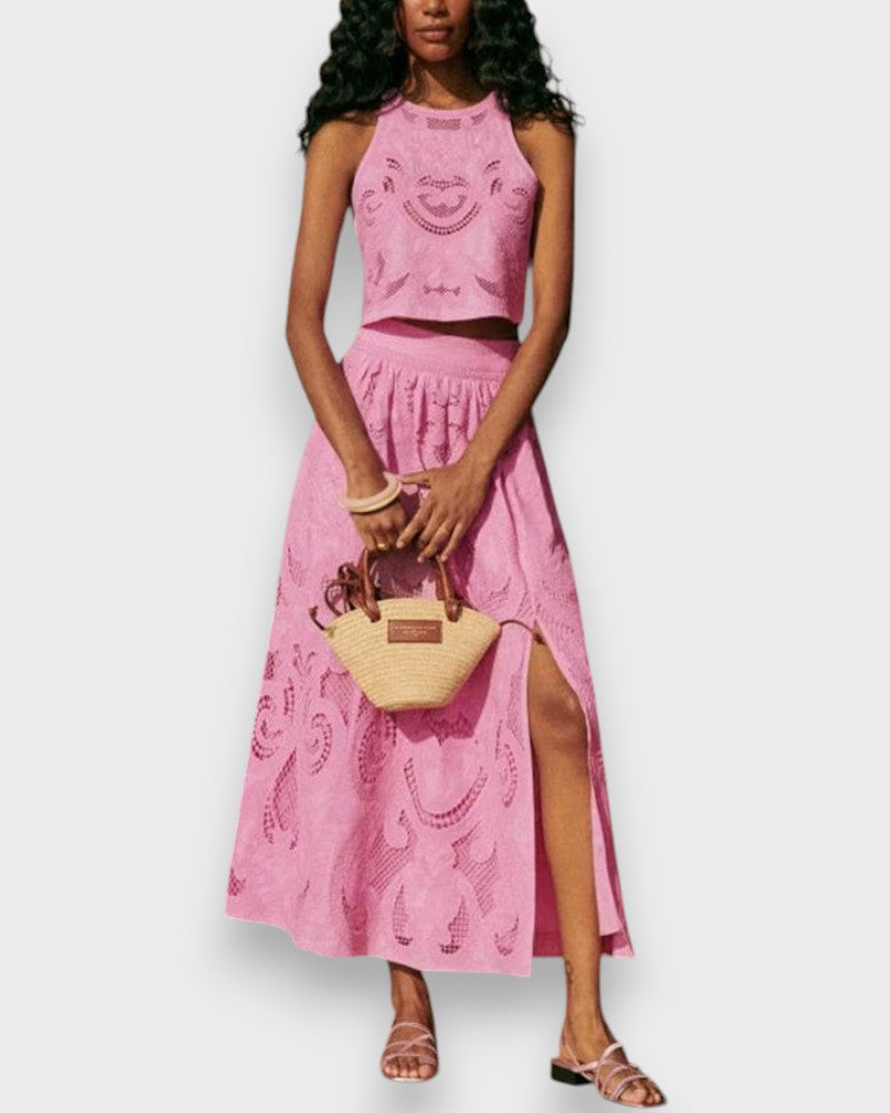 Georgia - Roze Kanten Set