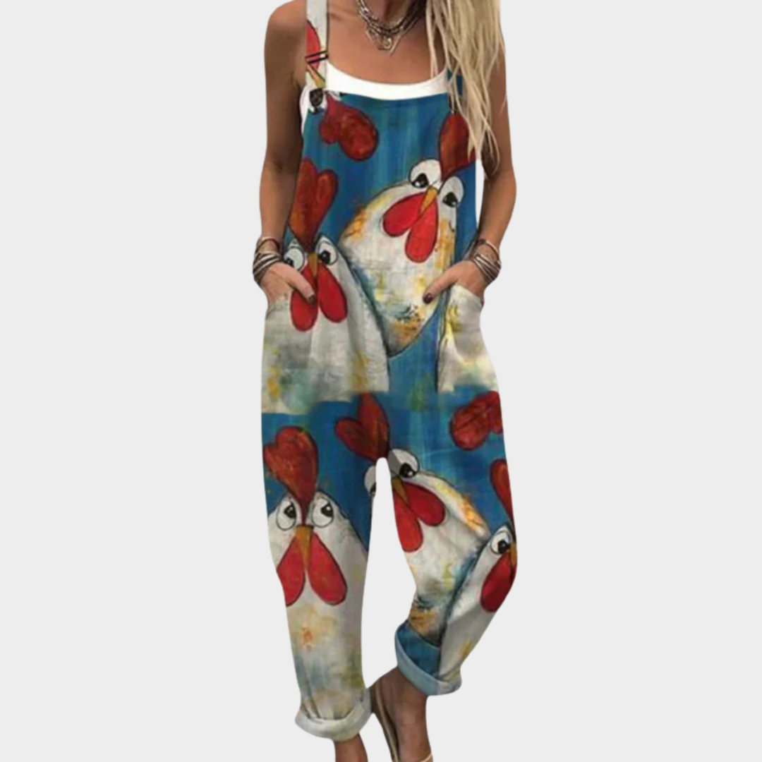 Comfortabele Geprinte Overall