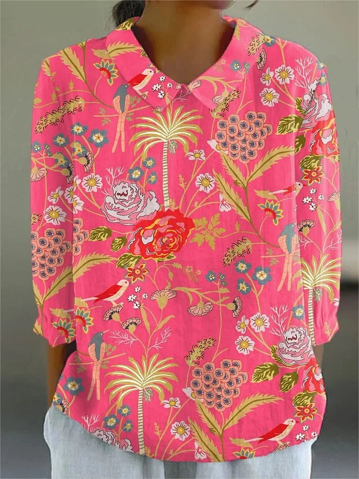 Laura - Tropische Tuin Blouse