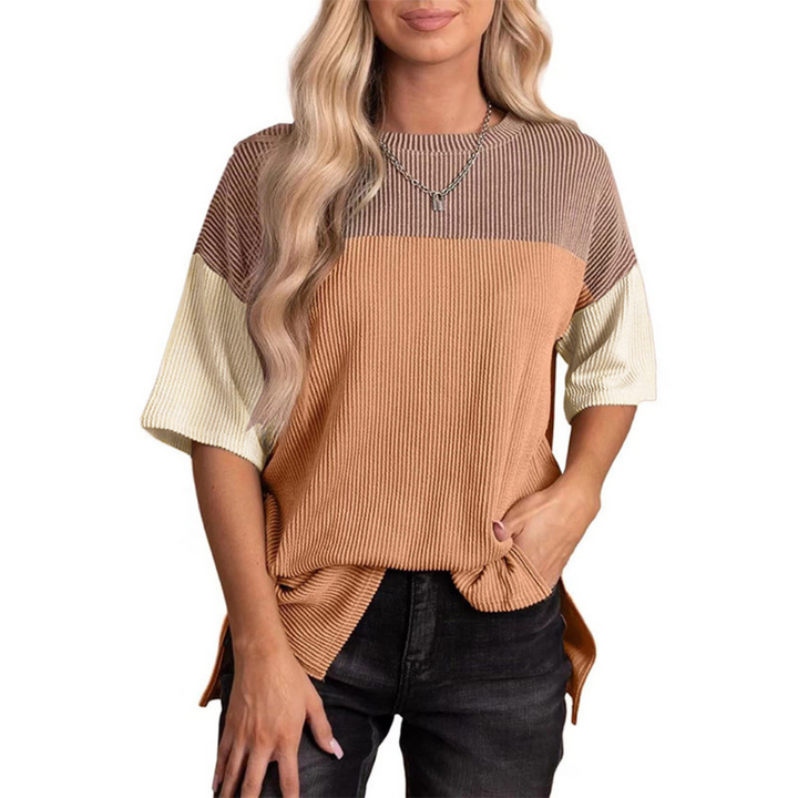 VANESSA - Casual Loose Fit Gestreepte Zomer Top