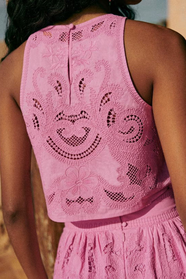 Georgia - Roze Kanten Set