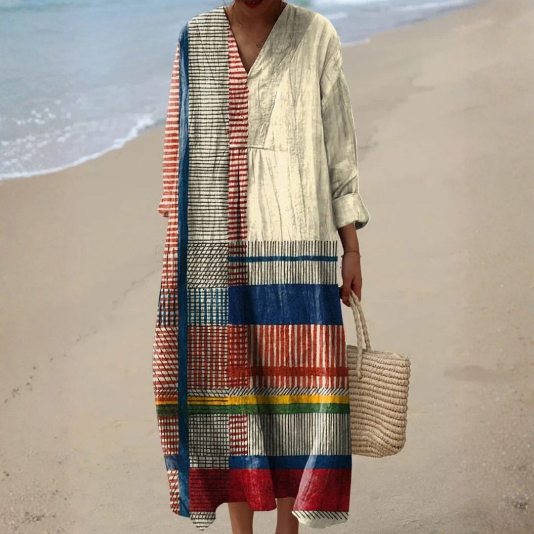 Freya - Bohemian Patchwork Jurk