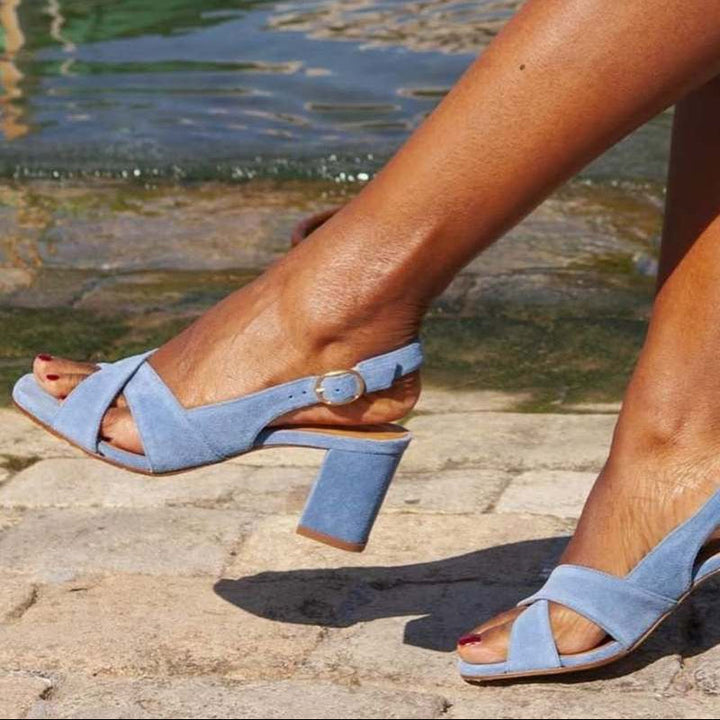 Cara - Blauwe Zomer Sandalen