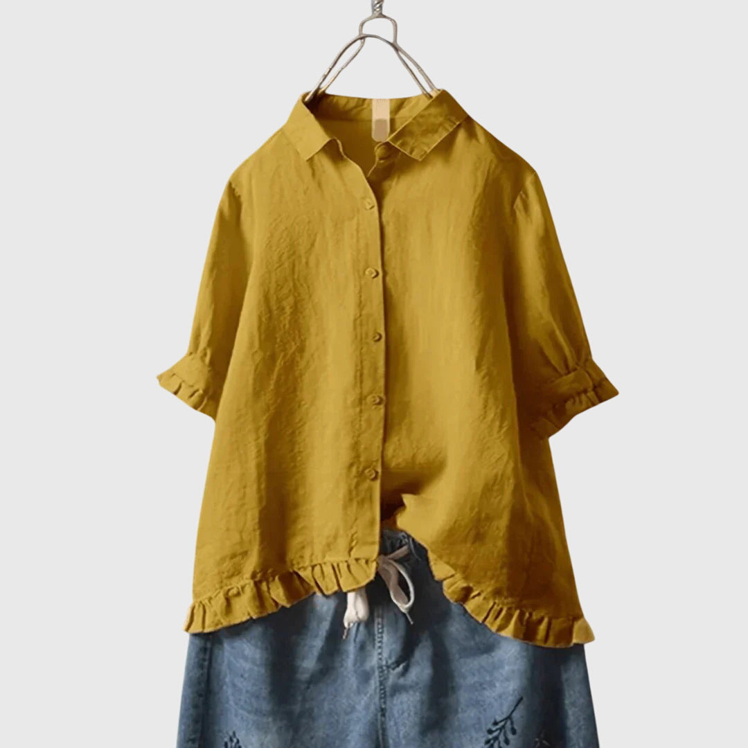 Janet - Elegante & Verfijnde Shirt