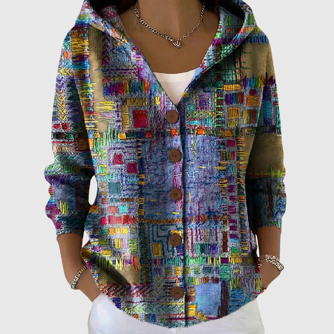 Elaine | Comfortabele Gebreide Cardigan met Kap