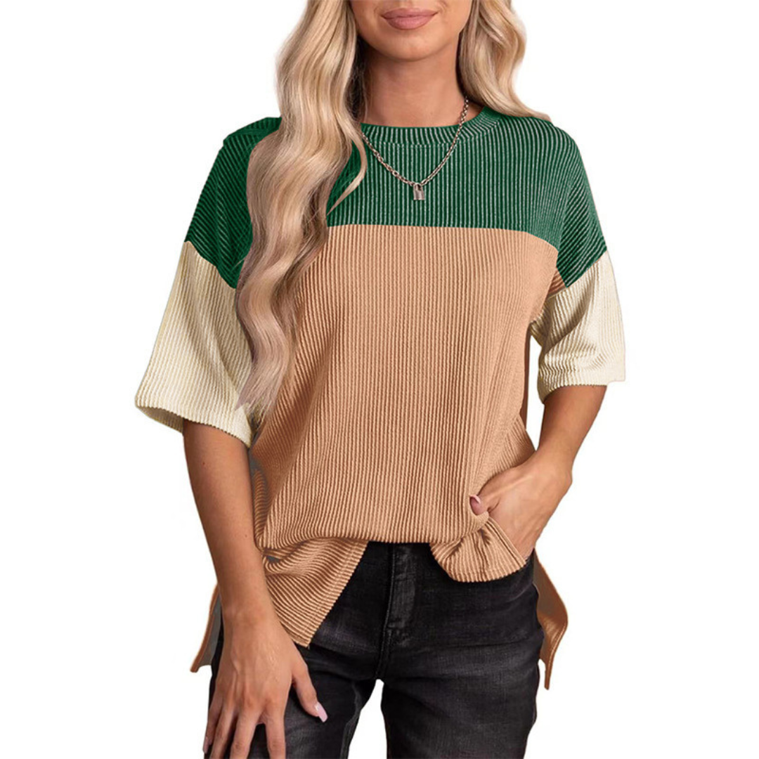 VANESSA - Casual Loose Fit Gestreepte Zomer Top