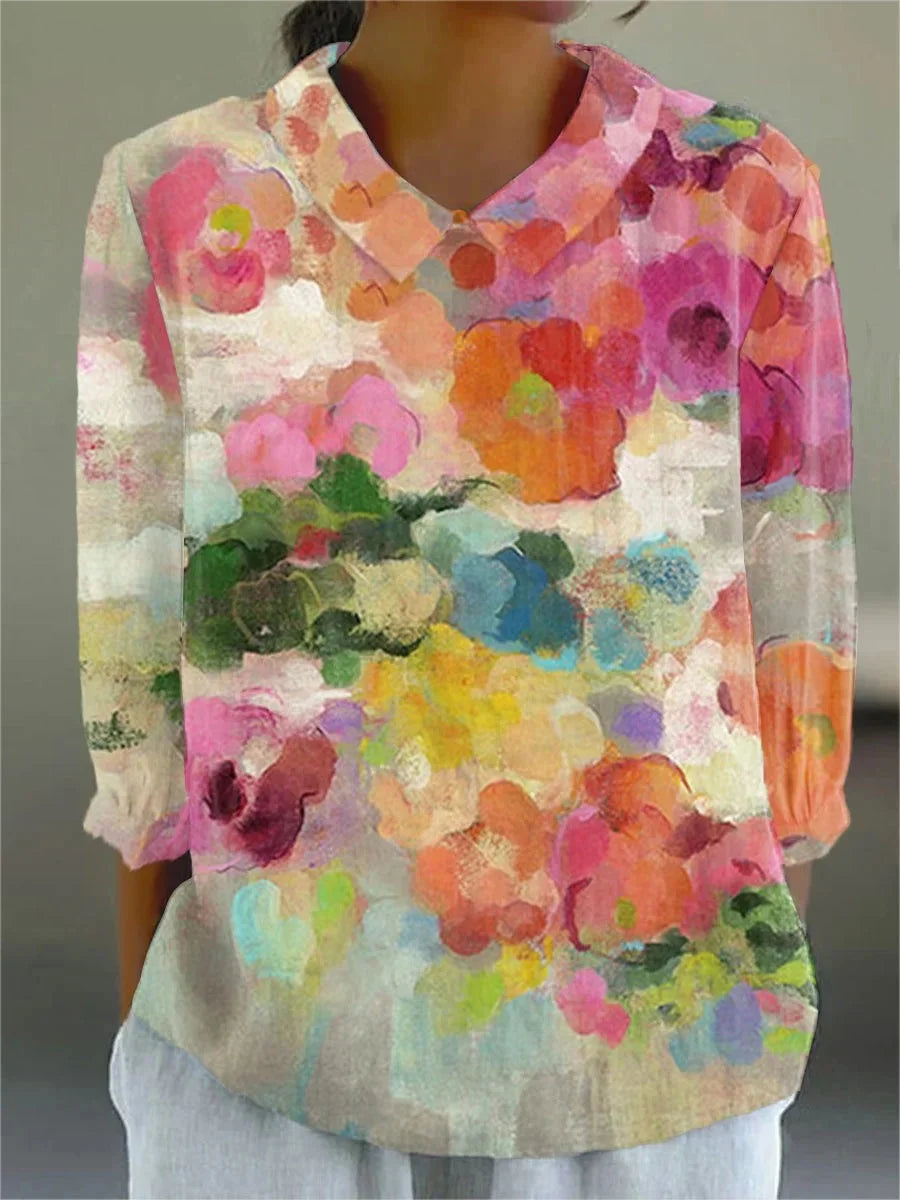 Rachel - Bloemrijke Waterverf Blouse