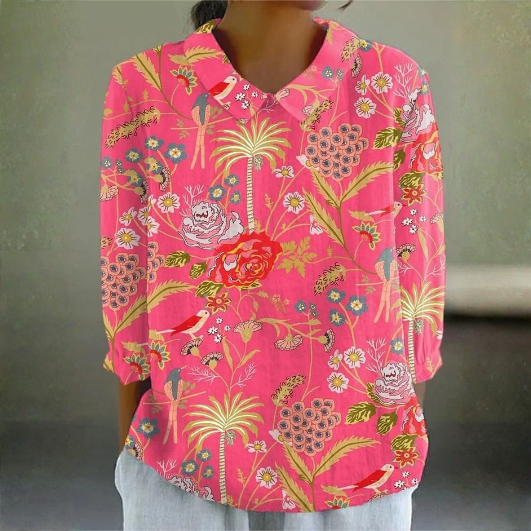 Laura - Tropische Tuin Blouse
