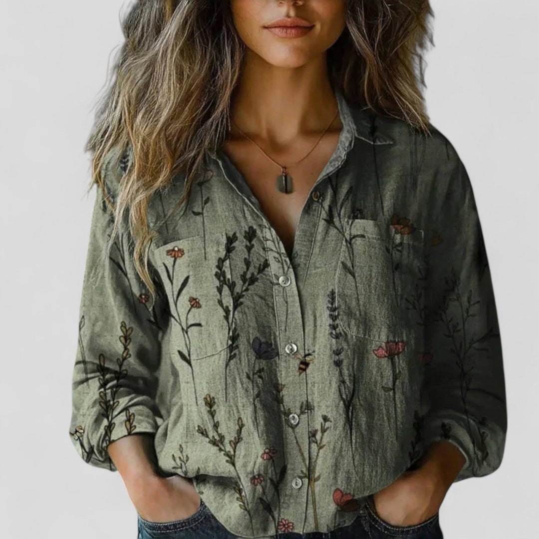 Brenda - Comfortabele Blouse Shirt
