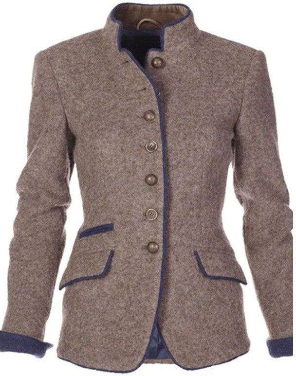 Valéria - Elegante Hoge Hals Cardigan