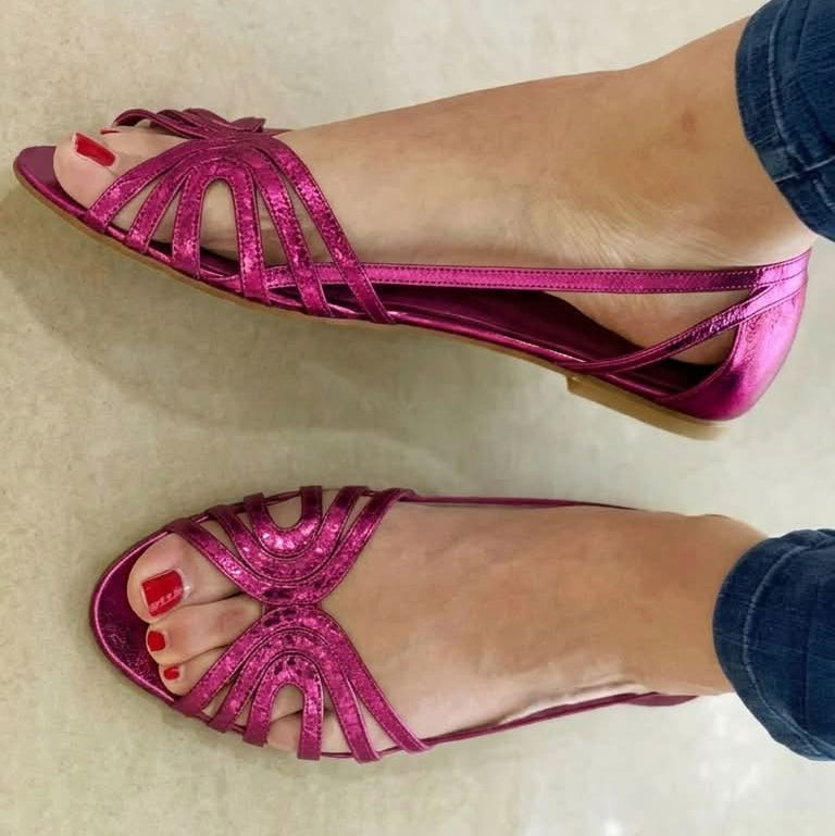 Nuala - Gouden Zomer Sandalen
