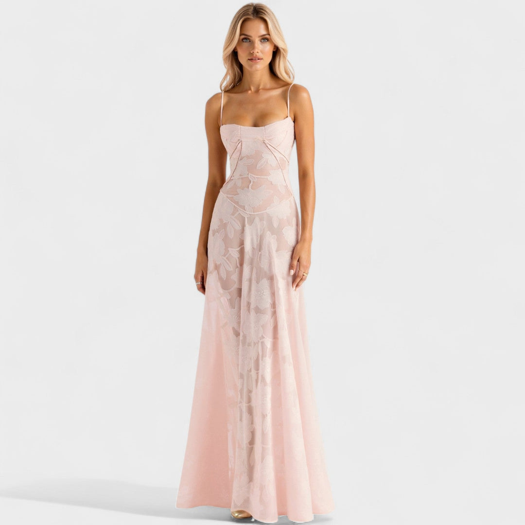 Kaylee - Maxi-jurk in bloemenkant