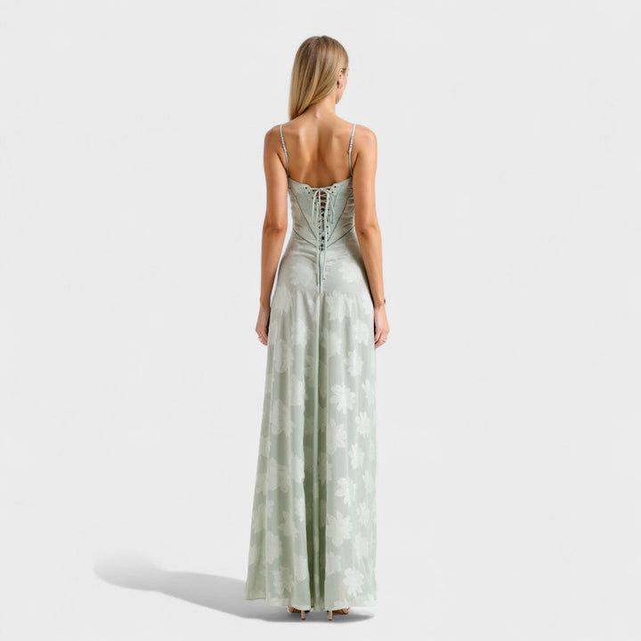 Kaylee - Maxi-jurk in bloemenkant