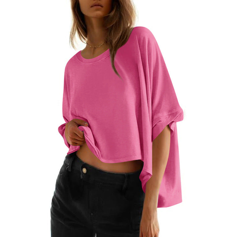 PHOEBE - Dames Klassieke Oversized Loose-Fit T-shirt