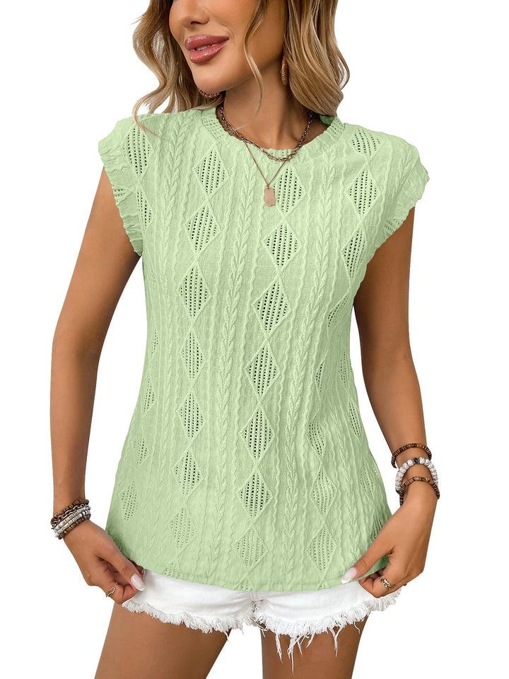 JENNIFER - Dames Lichtgewicht Gebreide Chic T-shirt