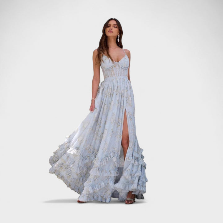 Gianna - Lange Boheemse Jurk met Splits