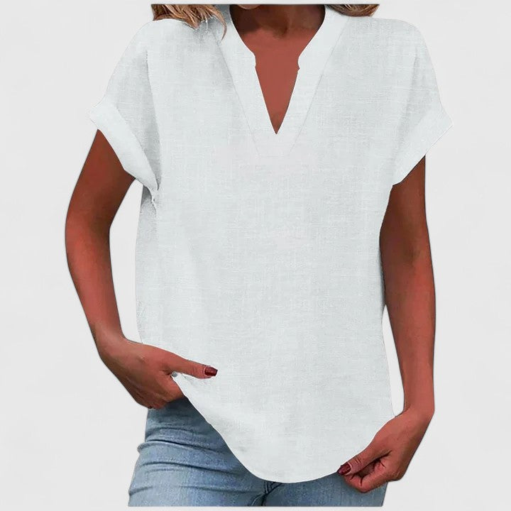 Luna - Comfortabele V-hals Blouse