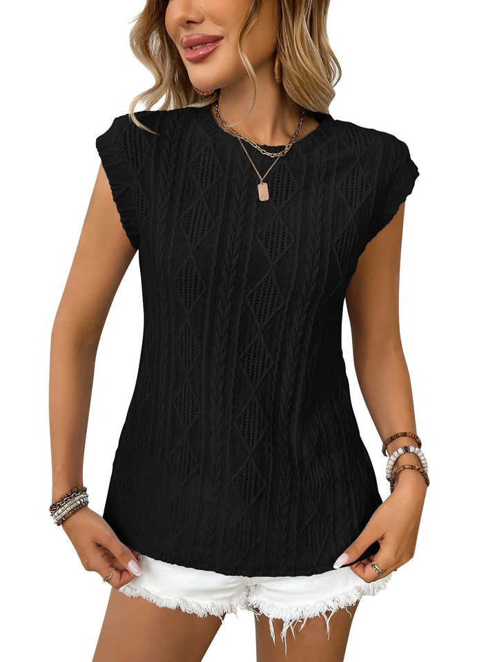 JENNIFER - Dames Lichtgewicht Gebreide Chic T-shirt