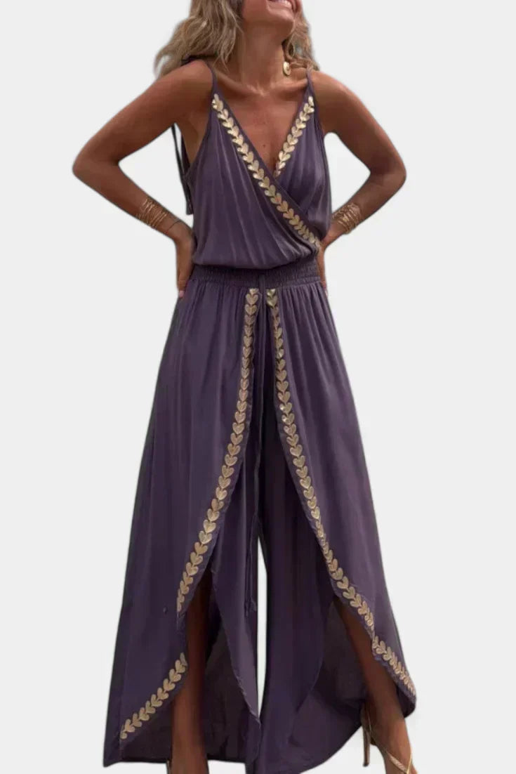Bree - Mono Jurk met Gouden Details