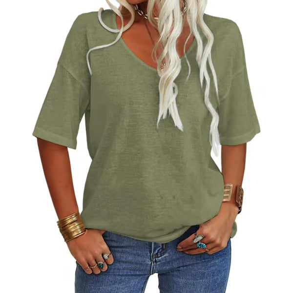 BREE - Losse Lichtgewicht Minimalistische T-Shirt