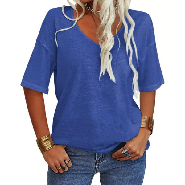 BREE - Losse Lichtgewicht Minimalistische T-Shirt