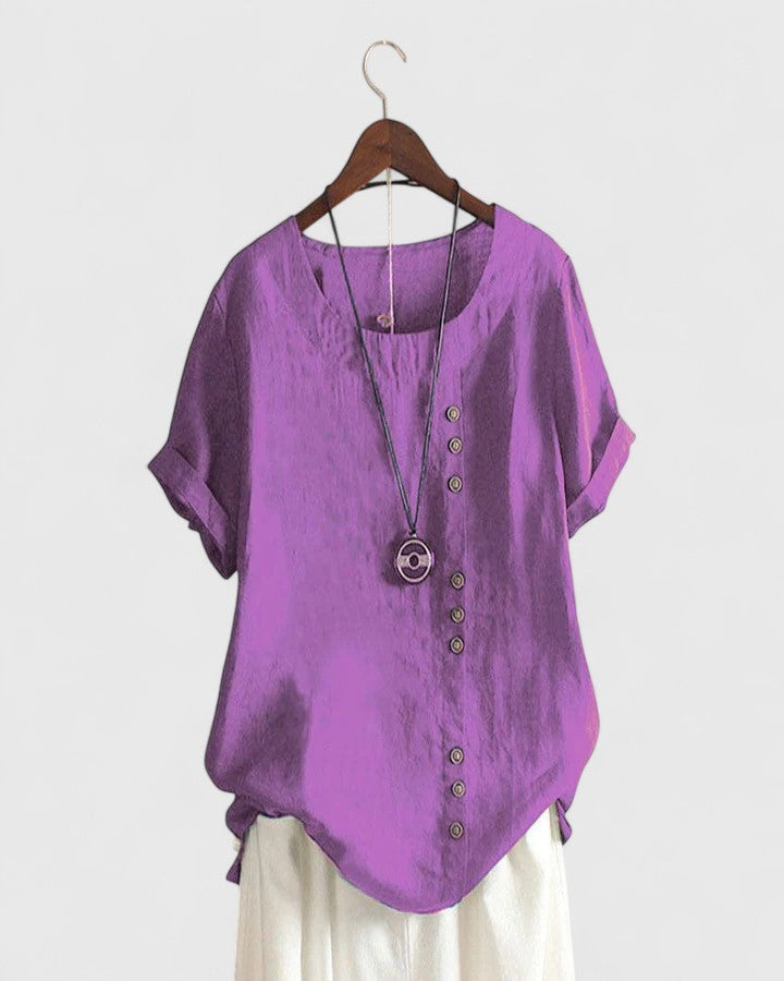 Brooke - Comfortabele Korte Mouwen Blouse