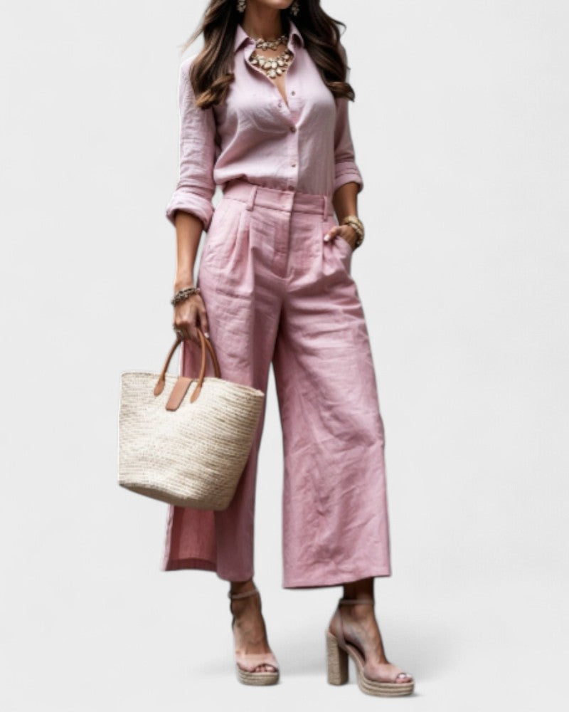 Holly - Casual Chic Look Roze