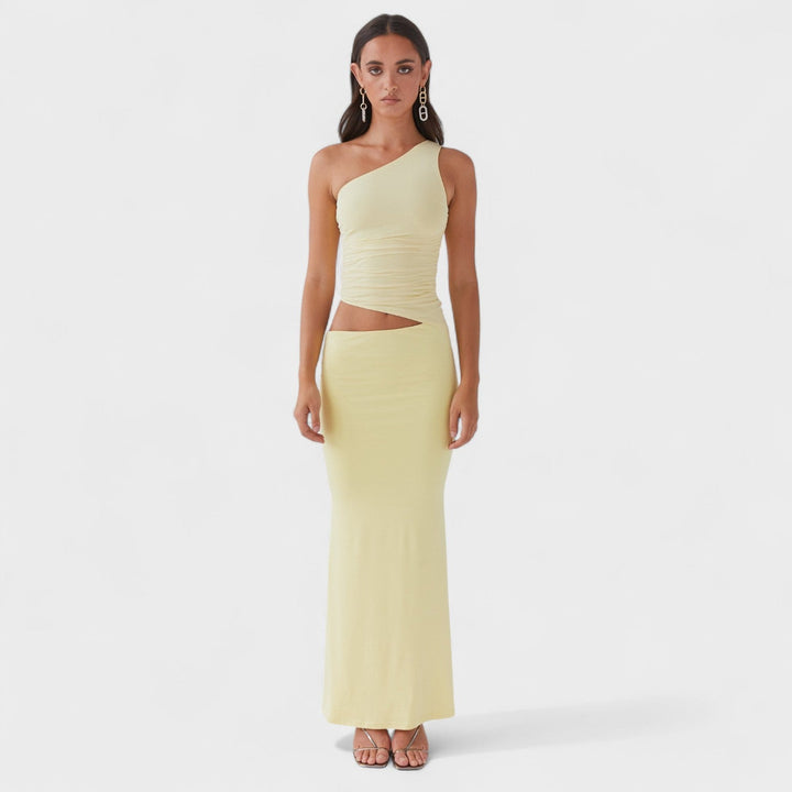 Natalia - Asymmetrische Maxi Jurk