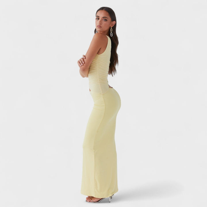 Natalia - Asymmetrische Maxi Jurk