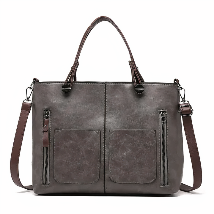 Alexandra - Iconische Retro PU Leren Schoudertas