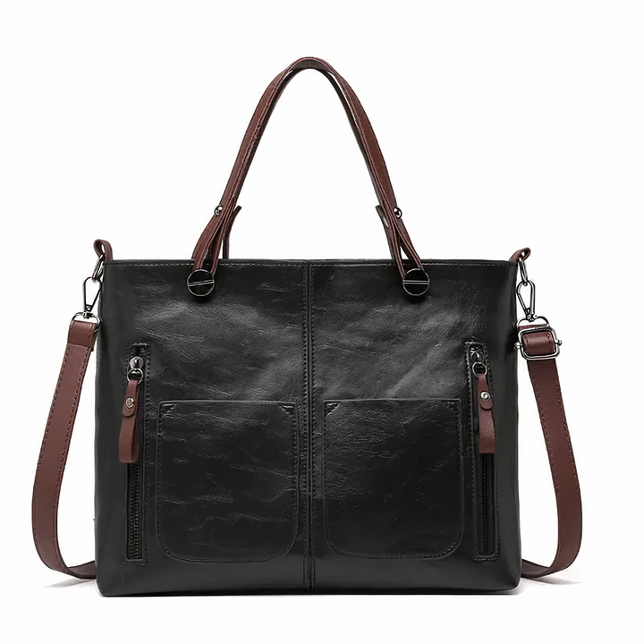 Alexandra - Iconische Retro PU Leren Schoudertas