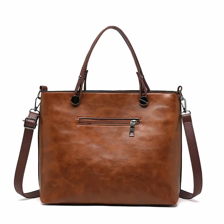 Alexandra - Iconische Retro PU Leren Schoudertas