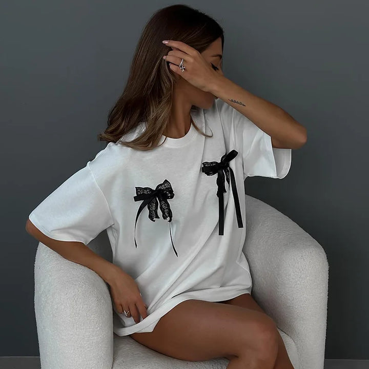 LAUREN - Vrouwen Schattige & Comfortabele Strik T-shirt