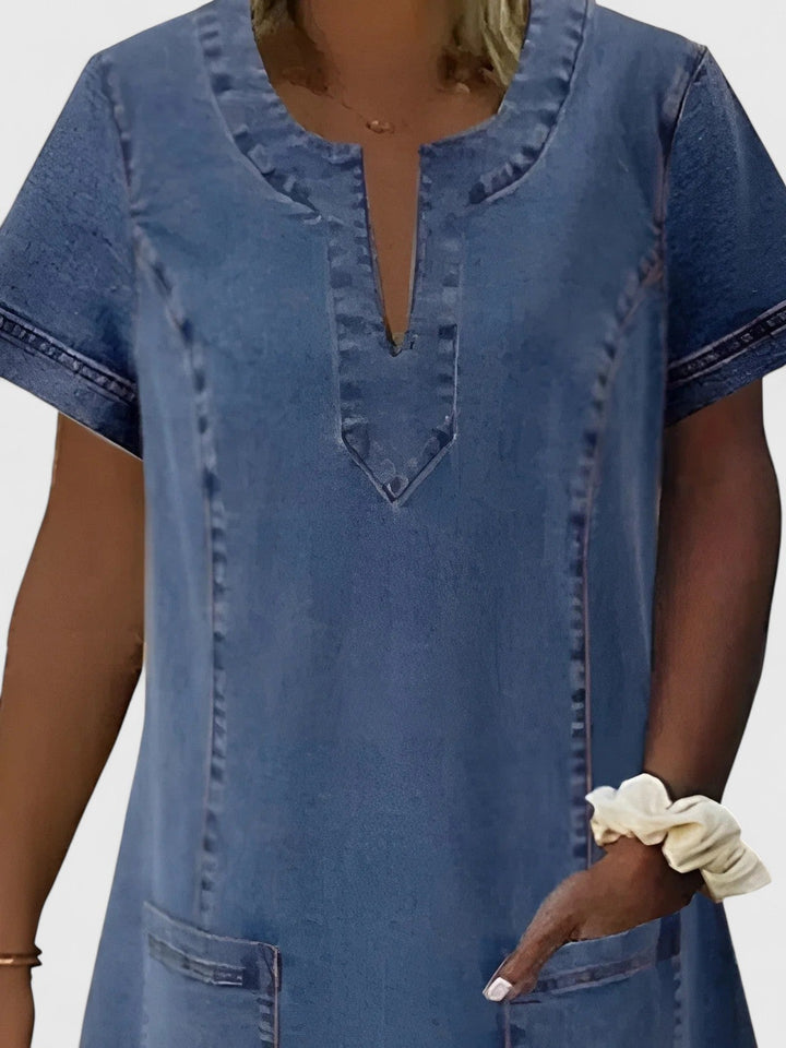 Ellie - Elegante Denim Jurk