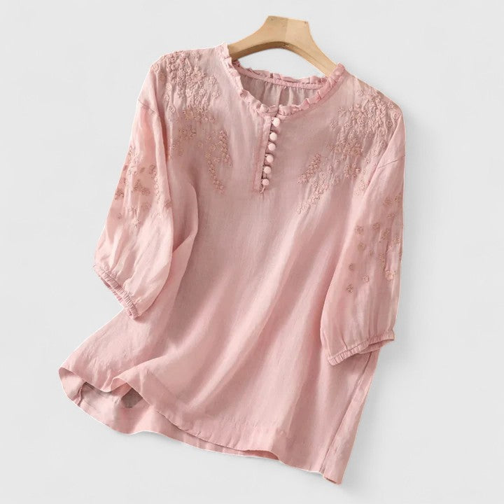 Adeline - Elegante Blouse met Knopenvoorkant