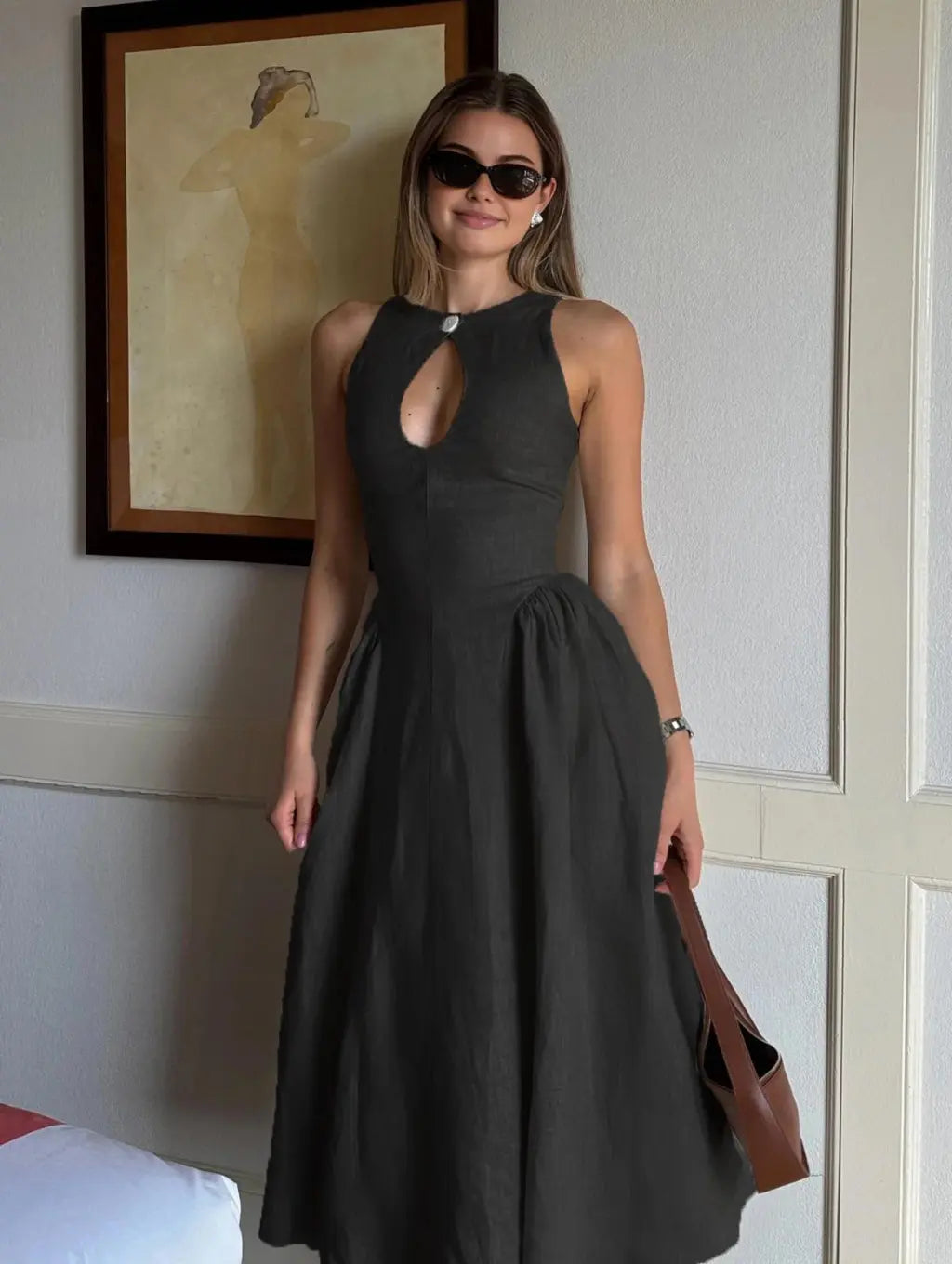 Stephanie - Elegante Midi Jurk