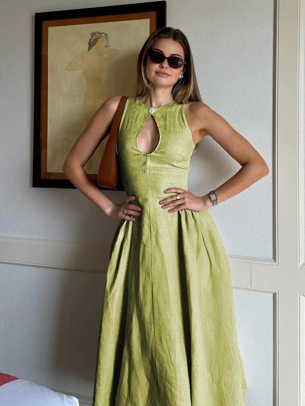 Stephanie - Elegante Midi Jurk