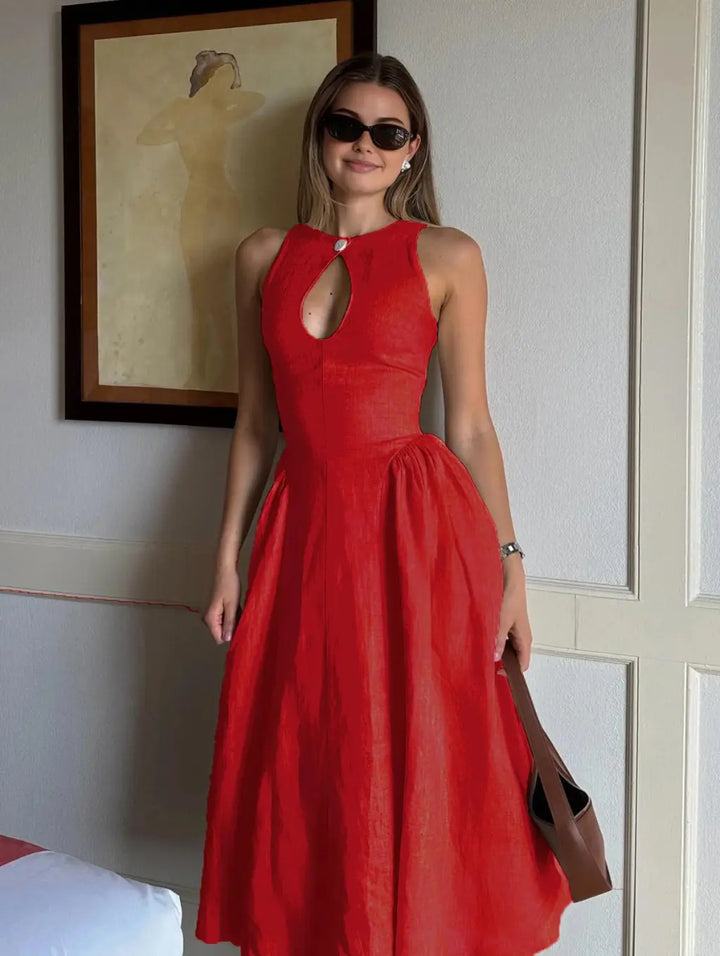 Stephanie - Elegante Midi Jurk
