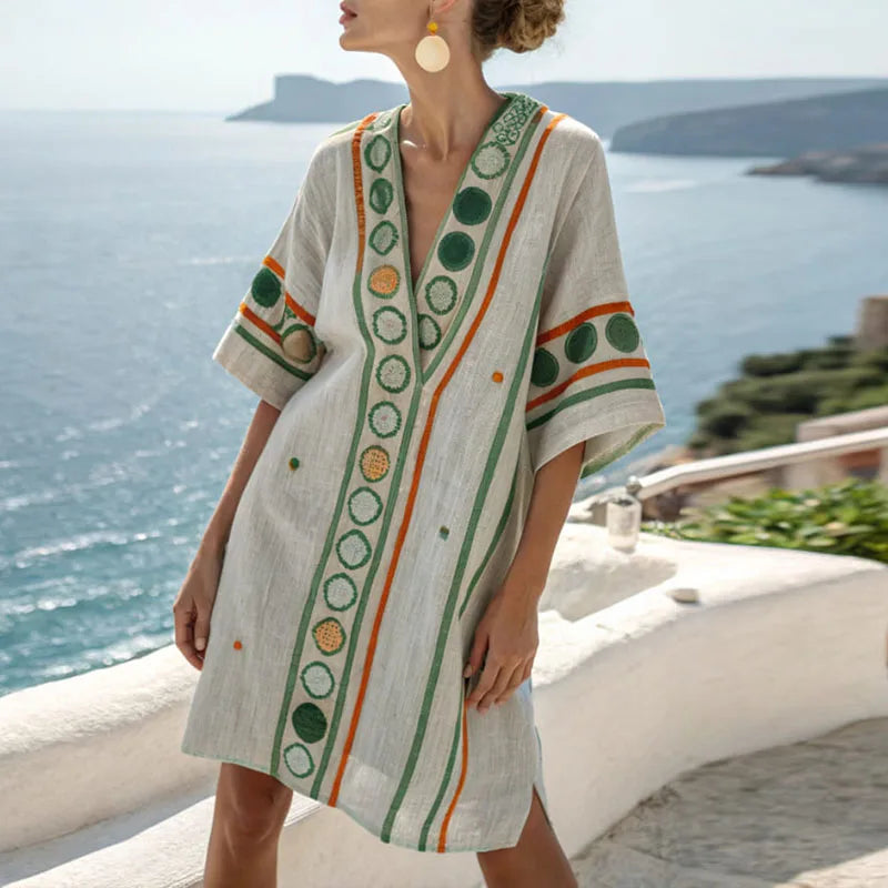 Joanna - Elegante en veelzijdige strandjurk voor jouw perfecte zomerlook