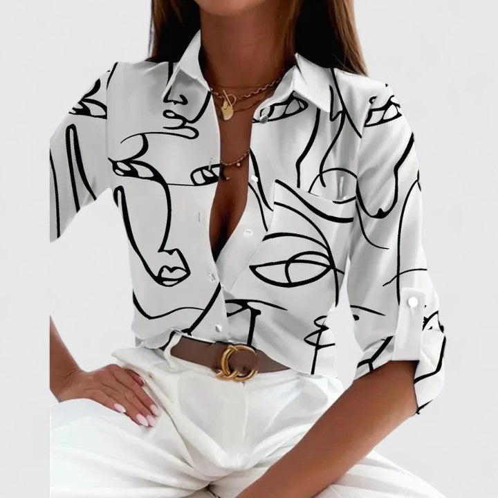 Bree - Elegante Blouse met Lange Mouwen