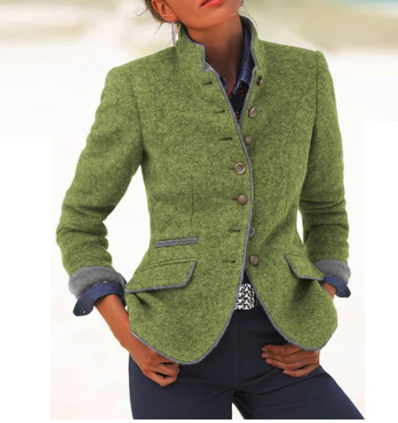 Valéria - Elegante Hoge Hals Cardigan