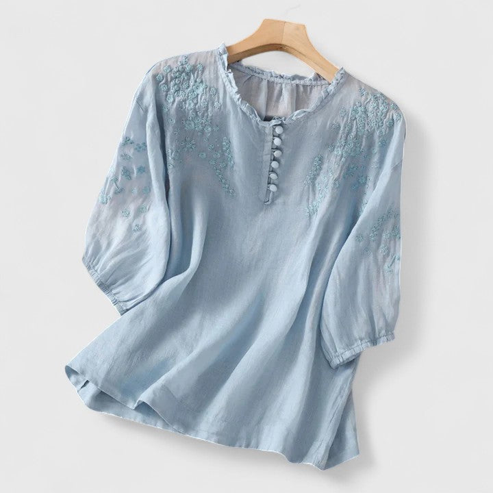 Adeline - Elegante Blouse met Knopenvoorkant