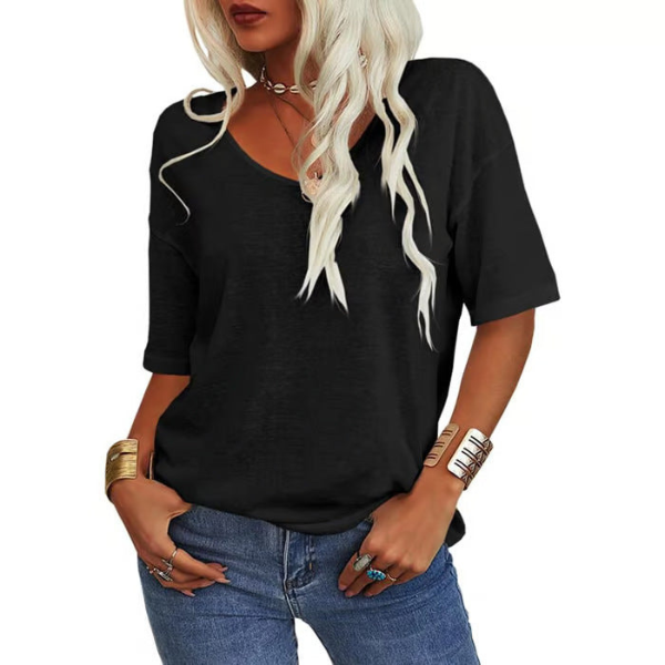 BREE - Losse Lichtgewicht Minimalistische T-Shirt