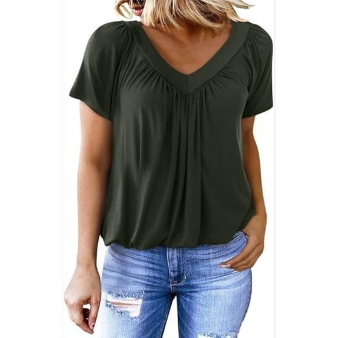 AMARA - Dames Casual V-hals Top