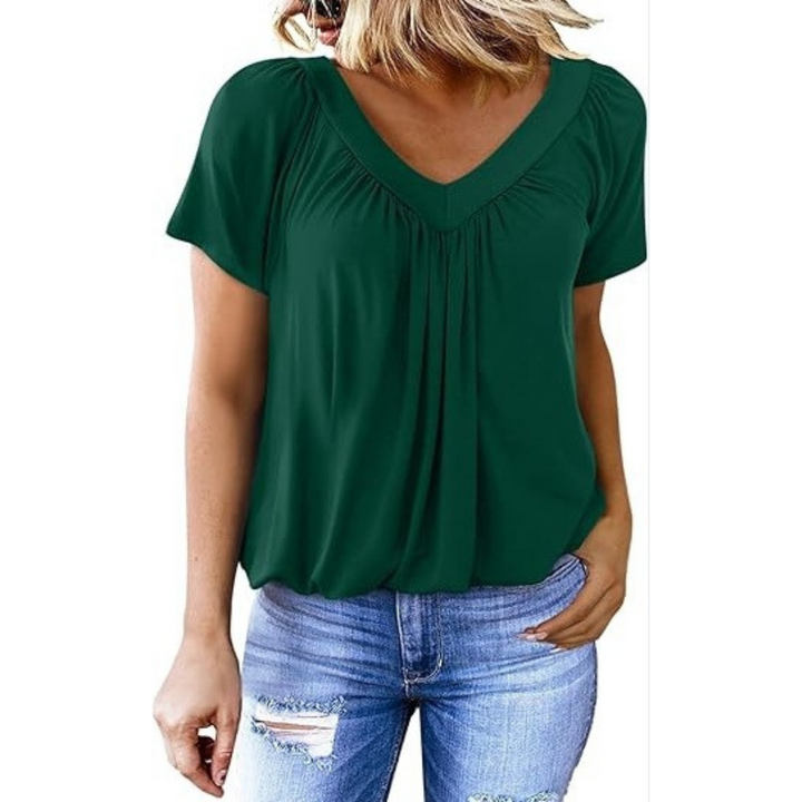AMARA - Dames Casual V-hals Top