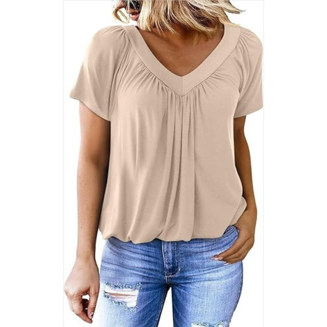 AMARA - Dames Casual V-hals Top