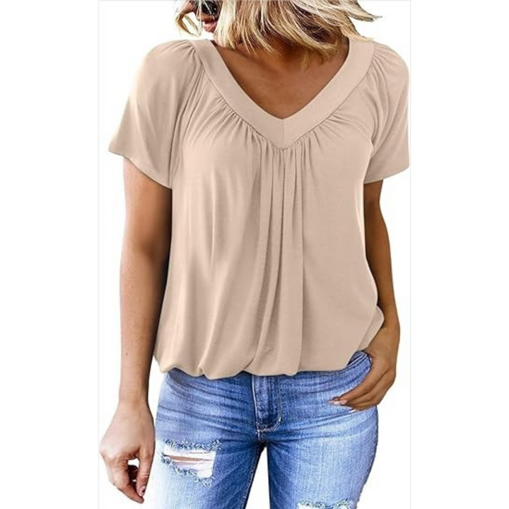 AMARA - Dames Casual V-hals Top