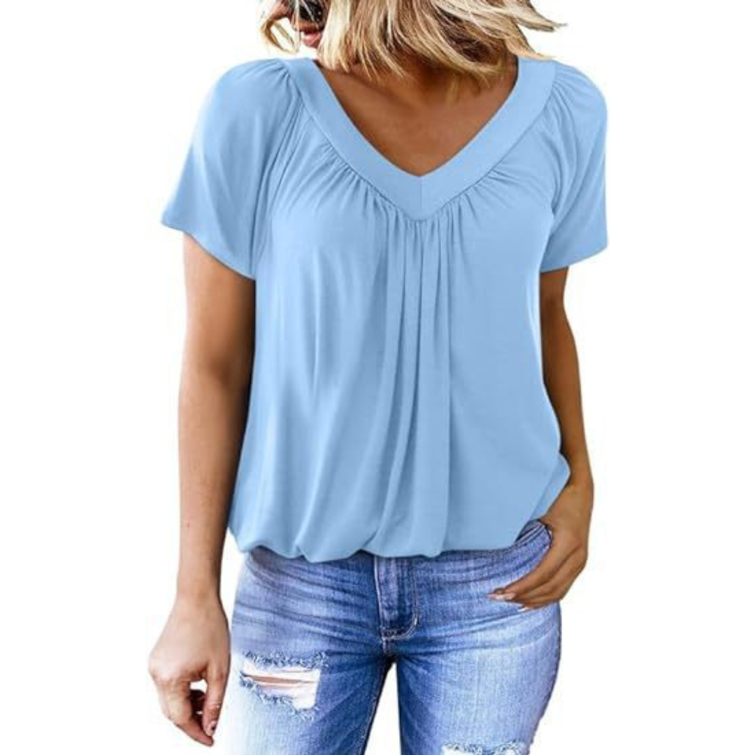 AMARA - Dames Casual V-hals Top