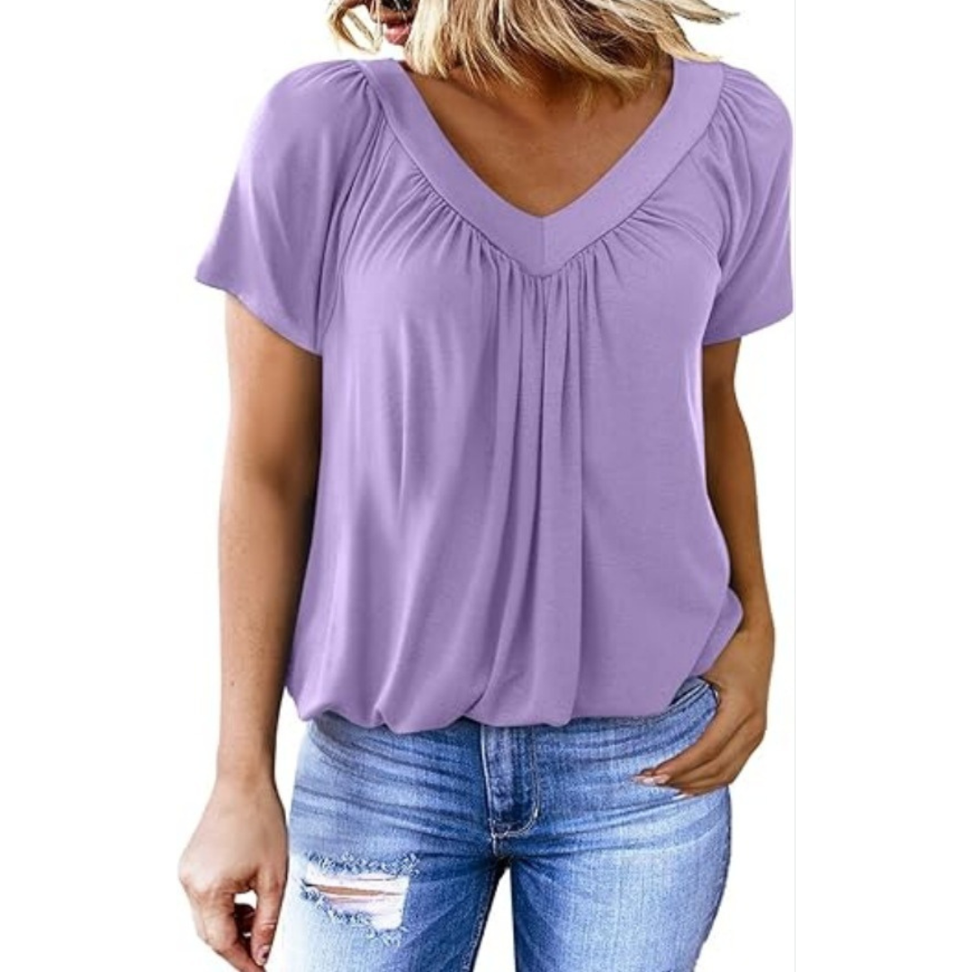 AMARA - Dames Casual V-hals Top