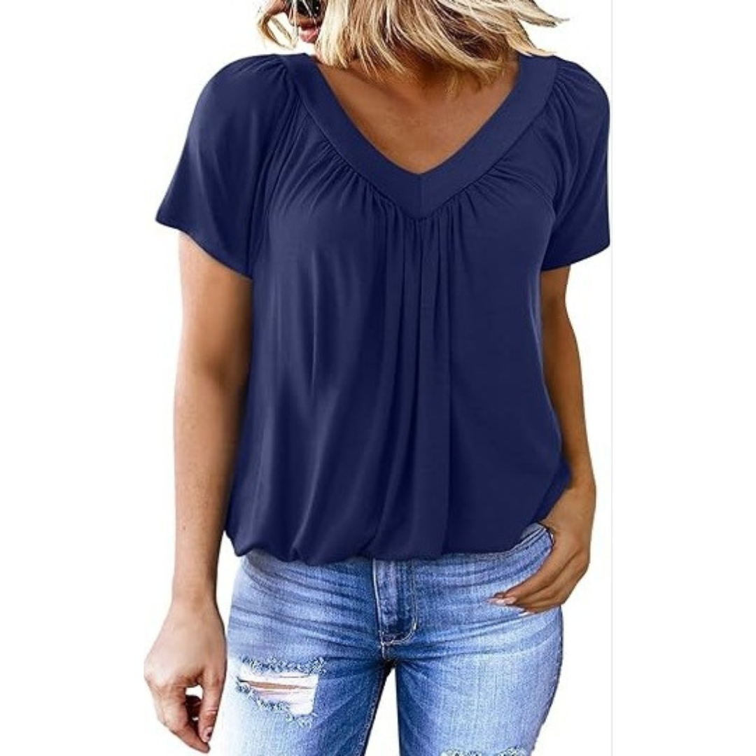 AMARA - Dames Casual V-hals Top